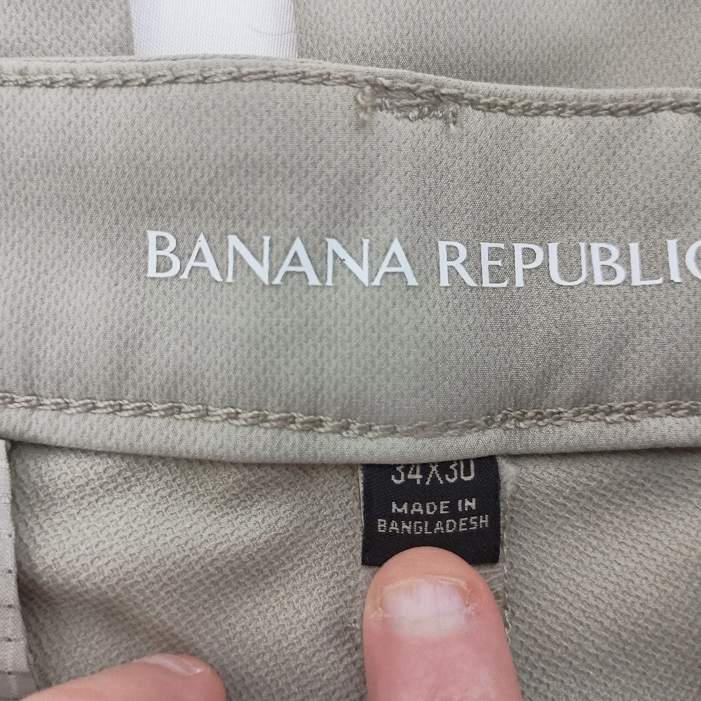 Mens BANANA REPUBLIC Office Siren‎ Tan Brown Work Business Chino Pants (#229)